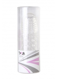 Прозрачная закрытая гелевая насадка - 13,5 см. - Toyfa Basic - в Первоуральске купить с доставкой