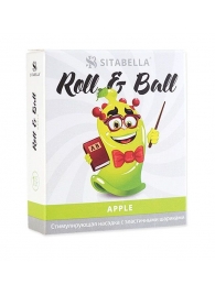 Стимулирующий презерватив-насадка Roll   Ball Apple - Sitabella - купить с доставкой в Первоуральске