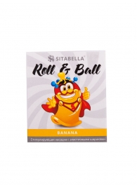 Стимулирующий презерватив-насадка Roll   Ball Banana - Sitabella - купить с доставкой в Первоуральске