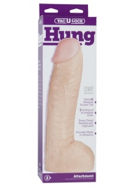 Огромная насадка-реалистик Vac-U-Lock Realistic Hung - 31,7 см. - Doc Johnson - купить с доставкой в Первоуральске
