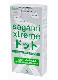 Презервативы Sagami Xtreme Type-E с точками - 10 шт. - Sagami - купить с доставкой в Первоуральске