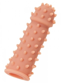 Телесная реалистичная насадка KOKOS Extreme Sleeve 03 с дополнительной стимуляцией - 12,7 см. - KOKOS - в Первоуральске купить с доставкой