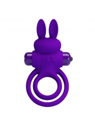 Фиолетовое эрекционное кольцо с вибростимуляцией клитора Vibrant Penis Ring III - Baile - в Первоуральске купить с доставкой
