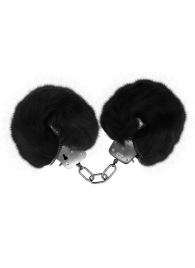 Черные меховые наручники Love с ключиками - Baile - купить с доставкой в Первоуральске