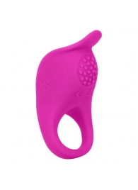 Ярко-розовое эрекционное виброкольцо Silicone Rechargeable Teasing Enhancer - California Exotic Novelties - в Первоуральске купить с доставкой