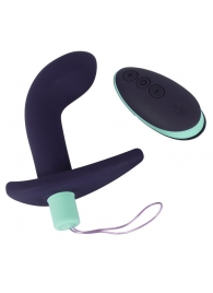 Темно-фиолетовый вибростимулятор простаты с пультом ДУ Remote Controlled Prostate Plug - Orion - в Первоуральске купить с доставкой