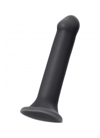 Черный фаллос на присоске Silicone Bendable Dildo XL - 20 см. - Strap-on-me - купить с доставкой в Первоуральске