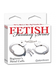 Металлические наручники Beginner s Metal Cuffs - Pipedream - купить с доставкой в Первоуральске