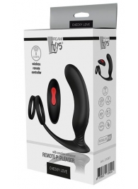 Черный массажер простаты REMOTE P-PLEASER - Dream Toys - в Первоуральске купить с доставкой