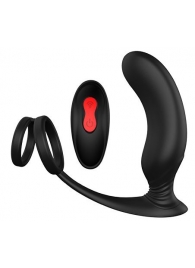 Черный массажер простаты REMOTE P-PLEASER - Dream Toys - в Первоуральске купить с доставкой