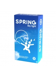 Ультратонкие презервативы SPRING SKY LIGHT - 12 шт. - SPRING - купить с доставкой в Первоуральске