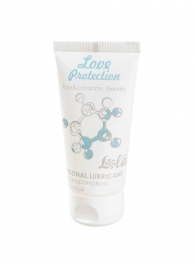 Увлажняющий лубрикант на водной основе Love Protection - 50 мл. - Lola Games - купить с доставкой в Первоуральске