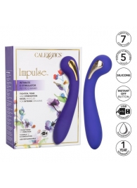 Фиолетовый вибромассажер с электростимуляцией Intimate Estim Petite G Wand - 19 см. - California Exotic Novelties - купить с доставкой в Первоуральске