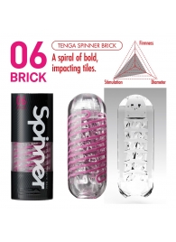 Мастурбатор SPINNER Brick - Tenga - в Первоуральске купить с доставкой