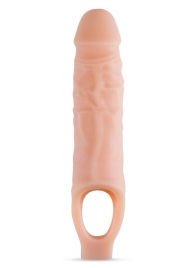 Телесный реалистичный фаллоудлинитель 9 Inch Silicone Cock Sheath Penis Extender - 22,86 см. - Blush Novelties - в Первоуральске купить с доставкой