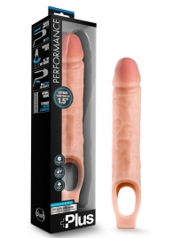 Телесный реалистичный фаллоудлинитель 10 Inch Silicone Cock Sheath Penis Extender - 25,4 см. - Blush Novelties - в Первоуральске купить с доставкой