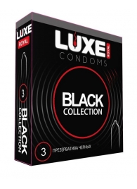 Черные презервативы LUXE Royal Black Collection - 3 шт. - Luxe - купить с доставкой в Первоуральске