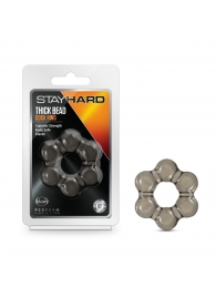 Дымчатое эрекционное кольцо Stay Hard Thick Bead Cock Ring - Blush Novelties - в Первоуральске купить с доставкой