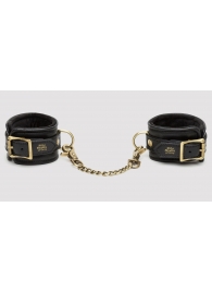 Черные наручники Bound to You Faux Leather Wrist Cuffs - Fifty Shades of Grey - купить с доставкой в Первоуральске