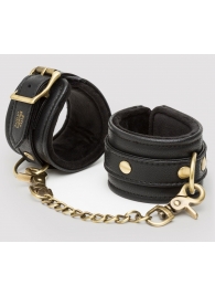 Черные наручники Bound to You Faux Leather Wrist Cuffs - Fifty Shades of Grey - купить с доставкой в Первоуральске