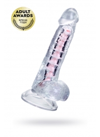 Прозрачный гибкий фаллоимитатор Paret - 18 см. - A-toys купить с доставкой в интернет-магазине Orgasmix в Первоуральске Прозрачный гибкий фаллоимитатор Paret - 18 см. - A-toys