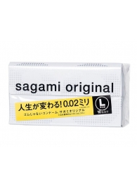 Презервативы Sagami Original 0.02 L-size увеличенного размера - 10 шт. - Sagami - купить с доставкой в Первоуральске