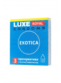 Текстурированные презервативы LUXE Royal Exotica - 3 шт. - Luxe - купить с доставкой в Первоуральске