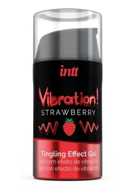 Жидкий интимный гель с эффектом вибрации Vibration! Strawberry - 15 мл. - INTT - купить с доставкой в Первоуральске