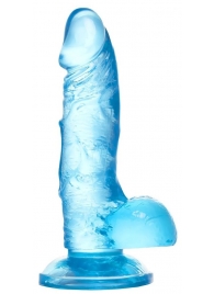Голубой реалистичный фаллоимитатор Indy - 15,8 см. - A-toys купить с доставкой в интернет-магазине Orgasmix в Первоуральске Голубой реалистичный фаллоимитатор Indy - 15,8 см. - A-toys