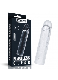 Прозрачная насадка-удлинитель Flawless Clear Penis Sleeve Add 1 - 15,5 см. - Lovetoy - в Первоуральске купить с доставкой