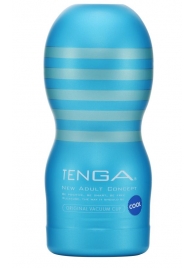 Мастурбатор с охлаждающей смазкой TENGA Original Vacuum Cup Cool - Tenga - в Первоуральске купить с доставкой