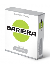 Ультратонкие презервативы Bariera Ultra Thin - 3 шт. - Bariera - купить с доставкой в Первоуральске