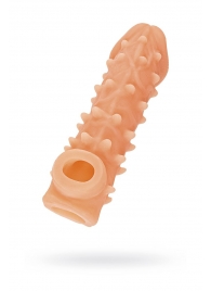 Телесная закрытая насадка с пупырышками Cock Sleeve Size S - 13,8 см. - KOKOS - в Первоуральске купить с доставкой