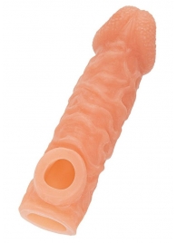 Телесная закрытая насадка с шершавой головкой Cock Sleeve Size S - 13,8 см. - KOKOS - в Первоуральске купить с доставкой