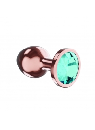 Пробка цвета розового золота с малиновым кристаллом Diamond Topaz Shine L - 8,3 см. - Lola Games - купить с доставкой в Первоуральске
