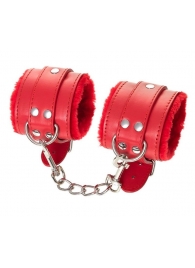 Красные наручники Anonymo из искусственной кожи - ToyFa - купить с доставкой в Первоуральске Красные наручники Anonymo из искусственной кожи - ToyFa - купить с доставкой в Первоуральске