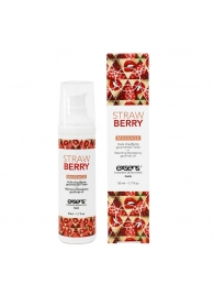 Разогревающее массажное масло  с ароматом клубники Gourmet Strawberry - 50 мл. - Exsens - купить с доставкой в Первоуральске
