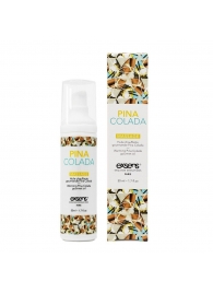 Разогревающее массажное масло с ароматом пина колада Gourmet Pina Colada - 50 мл. - Exsens - купить с доставкой в Первоуральске