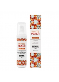 Разогревающее массажное масло Gourmet White Peach Organic с органическими ингредиентами - 50 мл. - Exsens - купить с доставкой в Первоуральске