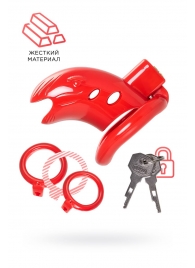 Красный мужской пояс верности из пластика - ToyFa - купить с доставкой в Первоуральске