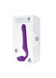 Лиловый безремневой страпон Queens M - Adrien Lastic - купить с доставкой в Первоуральске