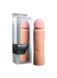 Телесная фаллическая насадка на пенис Magnum Xtender - 23 см. - Blush Novelties - в Первоуральске купить с доставкой