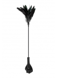 Двусторонний стек-щекоталка Sweet Caress Feather Whip - 58 см. - Sweet Caress - купить с доставкой в Первоуральске