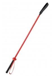 Красно-черный гладкий стек - 71 см. - Fetish Tentation - купить с доставкой в Первоуральске