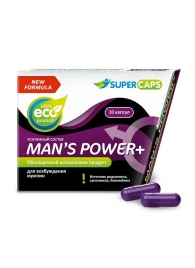 Возбуждающее средство для мужчин Mans Power plus - 10 капсул (0,35 гр.) +1 в подарок - SuperCaps - купить с доставкой в Первоуральске