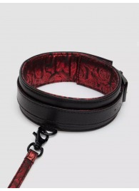 Стильный ошейник с поводком Reversible Faux Leather Collar and Lead - Fifty Shades of Grey - купить с доставкой в Первоуральске