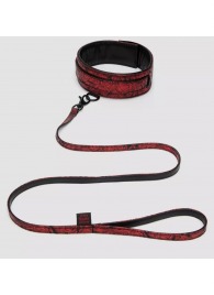 Стильный ошейник с поводком Reversible Faux Leather Collar and Lead - Fifty Shades of Grey - купить с доставкой в Первоуральске