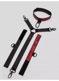 Ошейник с наручниками Reversible Faux Leather Collar and Wrist - Fifty Shades of Grey - купить с доставкой в Первоуральске