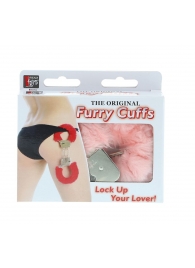 Металлические наручники с розовой меховой опушкой METAL HANDCUFF WITH PLUSH PINK - Dream Toys - купить с доставкой в Первоуральске