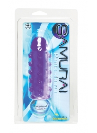 Закрытая фиолетовая насадка с пупырышками SAMURAI PENIS SLEEVE PURPLE - 14,5 см. - NMC - в Первоуральске купить с доставкой